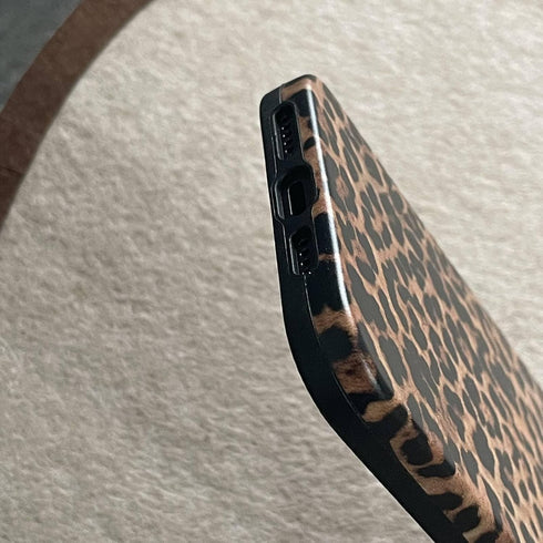 owwiktten 12/12 6.1 inch 12 12pro Brown Cheetah Print Leopard Phone Case for iPhone Pro Retro Trendy Luxury Matte Slim