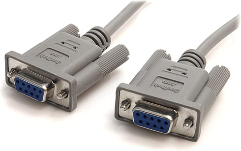 StarTech.com 10' RS232 Serial Null Modem Cable - Null modem cable -