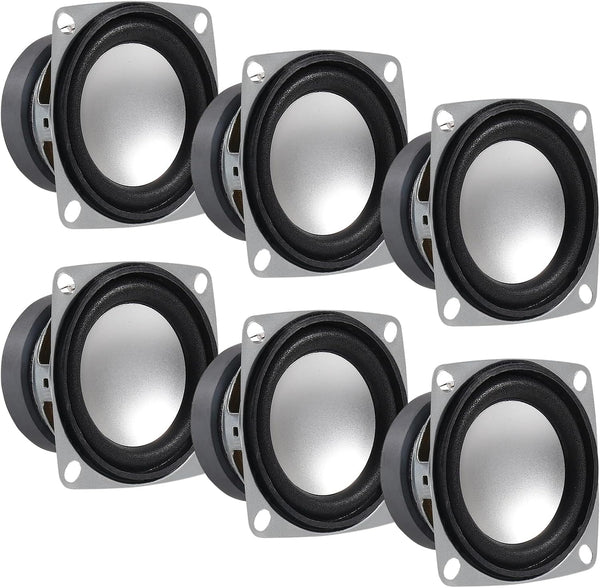 DWEII 6Pcs 2" 4Ohm 3W Full Range Audio Speaker Stereo Woofer Loudspeaker