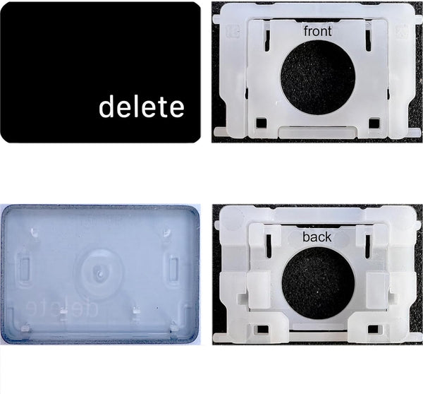 Replacement Individual Key Cap with Hinge for (M1 M2) MacBook Pro A2141 A2251 A2289 A2338 A2442 A2485 Macbook Air A2179 A2337 A2681 (delete Key) by Dolphin.dyl