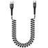 AGOZ Braided Type C Fast Charger Data Sync Cable for ZTE Grand X MAX 2, ZMAX PRO, Axon M, Coiled