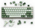 XDK Custom Keycaps Set, 124 Keys PBT XDA Dye-Sub Cute Matcha Green Japanese Keycaps for Mechanical Keyboards