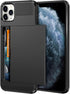 Vofolen Case for iPhone 11 Pro Max - Wallet with Credit Card Holder Slot, Dual Layer Hybrid Bumper Armor, Black