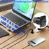 QIANRENON USB3.0 & USB C 3.1 Panel Mount Adapter, USB A & USB C Feedthrough Bulkhead Mount Socket