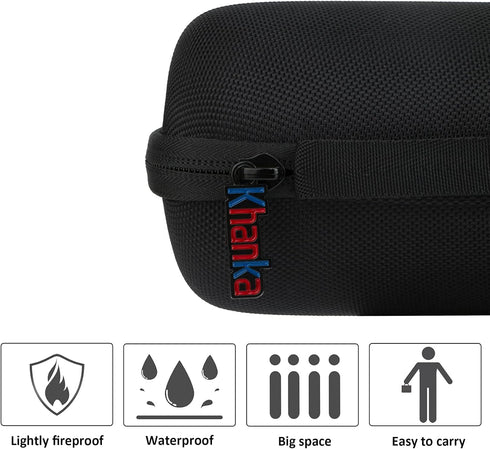Khanka Hard Travel Case for Ortizan Portable Bluetooth Speaker, IPX7 Waterproof, Case Only, Black