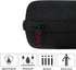 Khanka Hard Travel Case for Ortizan Portable Bluetooth Speaker, IPX7 Waterproof, Case Only, Black