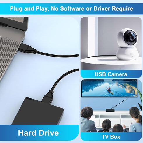 6FT, 3.0 USB to USB Cable USB A to USB A Cord Male to Male USB Cable USB A A to A Male Cable Double Sided USB A Data