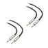 Cable Matters 2-Pack Premium Braided 12 AWG Speaker Cable 3 ft with 6.35mm TS Connector