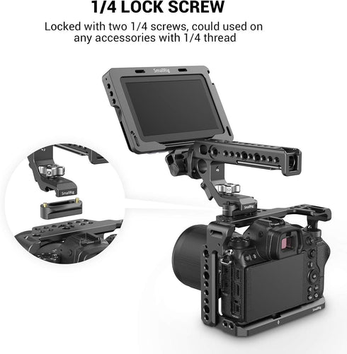 SMALLRIG 4cm Quick Release Safety Rail with 1/4'' Screws - 1.57 Inches Long - Model 1409