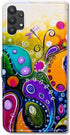 Galaxy A32 5G Case, Colorful Dragonfly Leather Flip Wallet Cover with Card Slot Holder Kickstand for Samsung A32