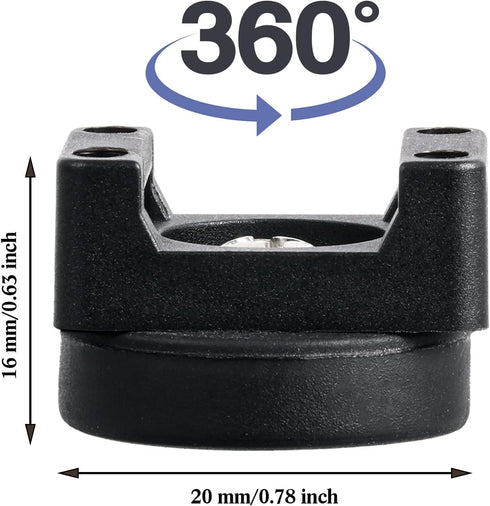 Yookeer Magnetic Zip Tie Mount Base Black Magnetic Cable Clips Wire Holder Multipurpose Cable Ties Management Base
