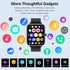 Smart Watch for iPhone/Android Phones (Answer/Make Calls) - 1.69" HD Screen Fitness Tracker: Heart Rate/Sleep/Blood