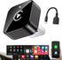iGENJUN Wireless CarPlay Adapter 2026 Upgrade Mini Design, USB/USB-C Plug & Play Converts