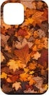 iPhone 12 mini Cell Phone Case, Autumn Season Happy Fall Leaves Thanksgiving Design