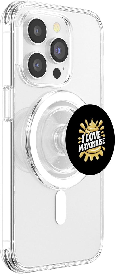 Mayonnaise Enthusiast Fun Humor I Love Mayonnaise Funny Splash PopSockets PopGrip for MagSafe