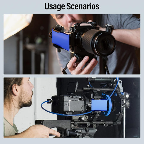 Sirui SSD Mount Bracket, SSD Holder with Cold Shoe and USB-C Cable Clamp for Samsung T7 T5 SSD, Camera Cage