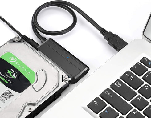 SATA to USB 3.0 Adapter, USB to SATA III Cable External Hard Drive Converter for 2.5 3.5 inch HDD/SSD