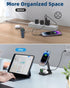 3 in 1 Foldable Wireless Charging Station for Apple Products, Adjustable Phone Charger Stand, Travel Dock for