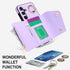 Samsung Galaxy S24 Phone Case for Women, Crossbody Wallet Case with Credit Card Holder Lanyard Shockproof Purse