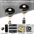 QIANRENON Gold Plated RCA Embedded Threaded Fixed Adapter, RCA Female to Female Panel Mount AV Connector