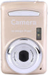 Mini Video Camera with 2.4 Inch LCD Screen, 1600W Full HD Compact Camera, 4X Digital Zoom, Golden