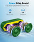 LENRUE Waterproof Bluetooth Speakers, Portable TWS Speakers with 24 Playtime & Stereo Sound for Home & Outdoor - Green