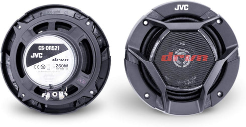 JVC Mobile CS-DR521 drvn DR Series 5.25" Shallow-Mount Coaxial Speakers (260 Watts Max, 2 Way)