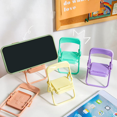 2Pcs Purple Mini Phone Stand, Universal Desk Holder for iPhones 13, 13 Pro, 13 Pro Max, 12 Pro Max