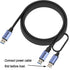 15ft(5M) 3.0/3.2 1 5Gbps OkyLink Active USB Gen Data Cable A Male to A Male Comes with Power Cable for Industrial