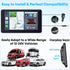 Befumly 3-Min 7 Inch 1080P Commuters Easy Install Portable Wireless Carplay Screen: Plug-Play Support Apple CarPlay