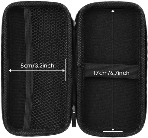 iMangoo Shockproof Organizer Case - Small Travel Essentials Pouch for Electronics, Zipper Tech Cord, Power Bank (Mint)