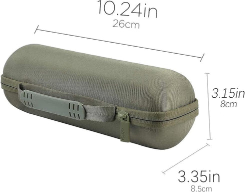 co2CREA Hard Travel Case for JBL Flip 6 FLIP 5 Waterproof Portable Bluetooth Speaker (Green)