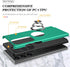 Galaxy S24 Ultra Case, Military Grade Shockproof Protective Case with Built-in Ring Holder Kickstand (Dark Green)