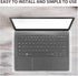 Veemoon Clear Acrylic Keyboard Cover, Transparent Protector for 15.6inch Laptop, Dust Cover for Computer Keyboard