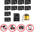 Lerdisk 256MB (0.25GB) Pack 10 MP3/Old Factory Wholesale Micro SD Card of in Bulk Low Capacity for Phones/Small Files