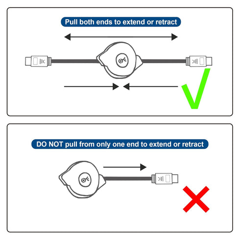 4K 60Hz 3.3 Cable Matters Retractable HDMI Cable with HDR and Resolution Support - Feet