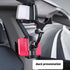 VAGURFO Rear View Mirror Phone Holder Mount, Universal Smartphone Cradle with 270° Swivel and Adjustable Clips - Black