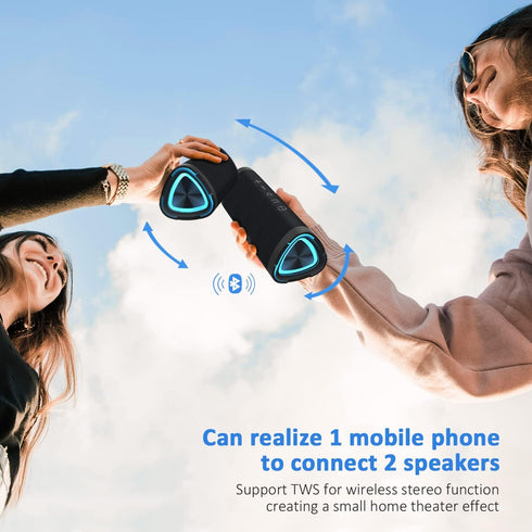 Vanzon Bluetooth Speakers, V40 IPX7 Waterproof Portable Speaker with 24W Loud Stereo Sound for Outdoor Use