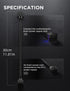 AsiaHorse Hydrus-8PIN 2000W Set), CPU PSU Extension Cable ARGB Light, Copper Wire Motherboard Power Extension Cable