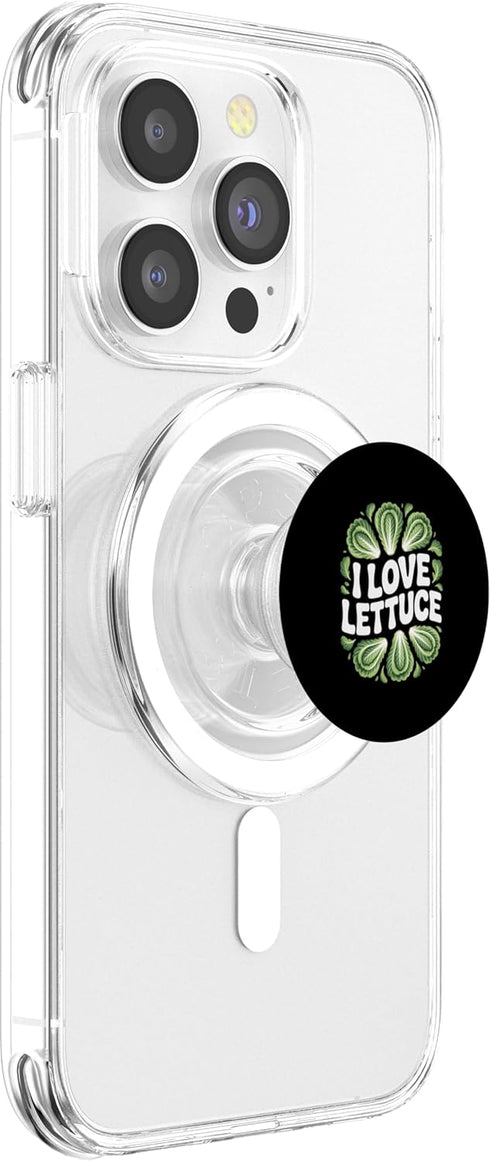 Lettuce Enthusiast Vegetables Humor I Love Lettuce Fresh Salad Lover PopSockets PopGrip for MagSafe