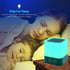 Night Lights Bluetooth Speaker, Alarm Clock Touch Sensor Bedside Lamp, Dimmable Multi-Color Changing, Wireless Speaker