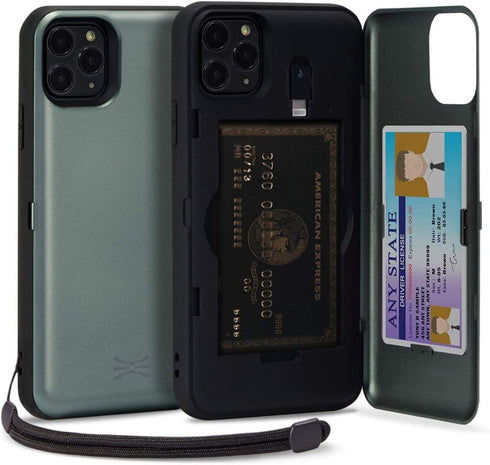 TORU CX PRO Wallet Case for iPhone 11 Pro | Protective Shockproof Heavy Duty Cover with Hidden Card Holder & Card Slot,