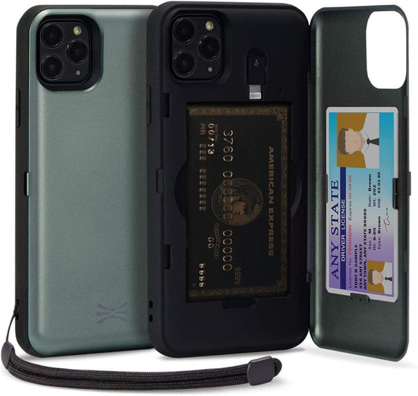 TORU CX PRO Wallet Case for iPhone 11 Pro | Protective Shockproof Heavy Duty Cover with Hidden Card Holder & Card Slot,