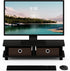 Furinno Turn-N-Tube Monitor Stand, Espresso/Black