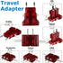 ROAD WARRIOR International Travel Plug Adapter, Europe/UK/Australia/USA/India/China, Does Not Convert Voltage, Slim