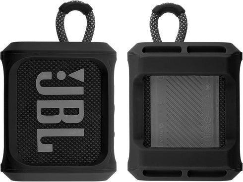 TXesign Silicone Case Cover for JBL Go 3 Portable Speaker with Removable Strap (Black)