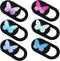 Qulkws 6 Pcs Webcam Cover Slide Butterfly Design Ultra-Thin Laptop Camera Cover 0.73''x0.35''