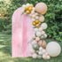 Jnbasdffb 7.2 Pink Wedding Arch Cover,Stretchy Spandex Arch Backdrop Stand Covers FT,Retro Oil Painting Modern Abstract