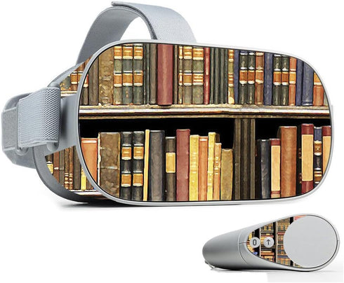 MightySkins Skin - Books for Oculus Go Mobile VR | Unique Vinyl Decal Wrap Cover | Easy to Apply, Remove | Made in USA