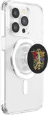 Skeleton Flowers and Mushrooms Illustration PopSockets PopGrip for MagSafe